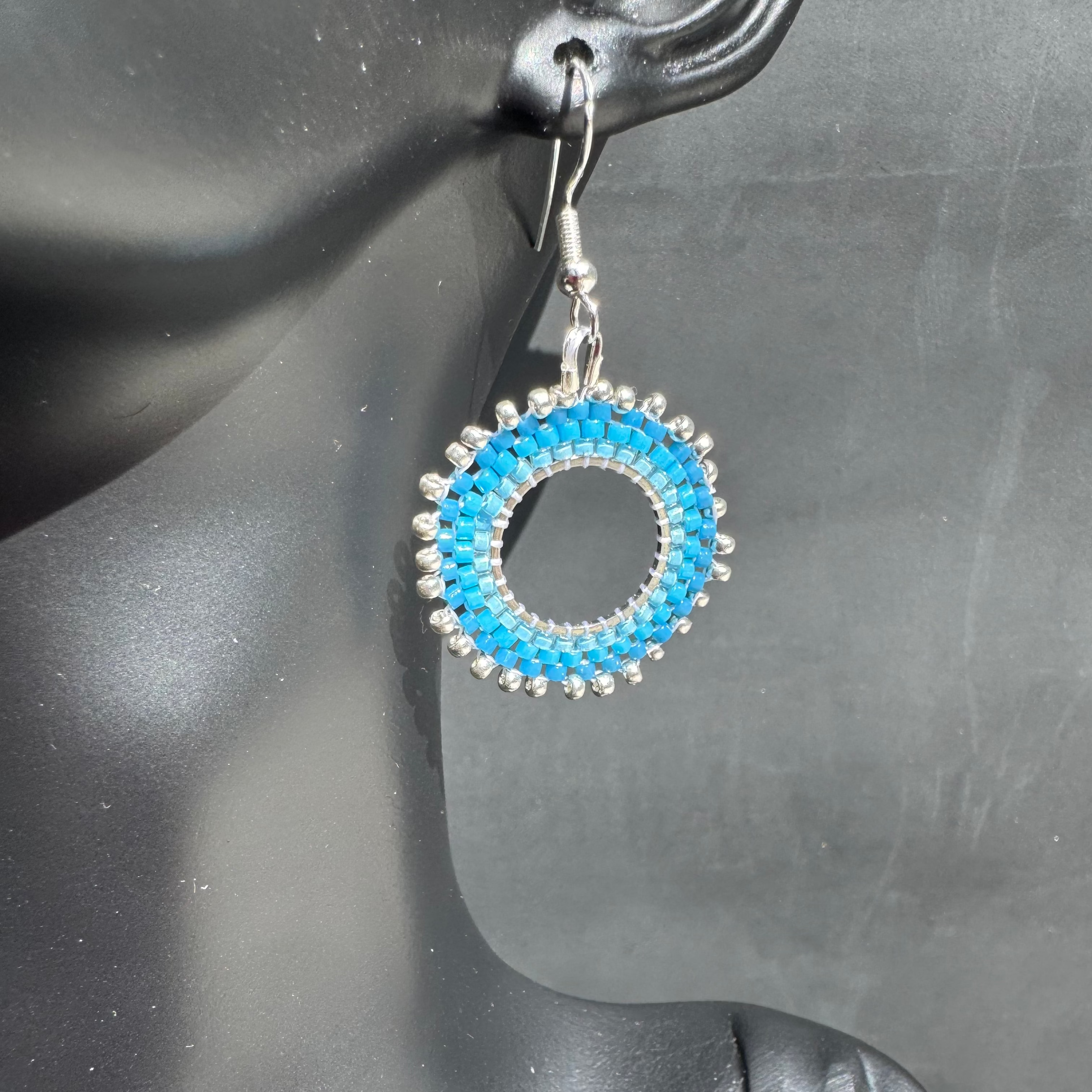The Oshun Earrings in "Denim"