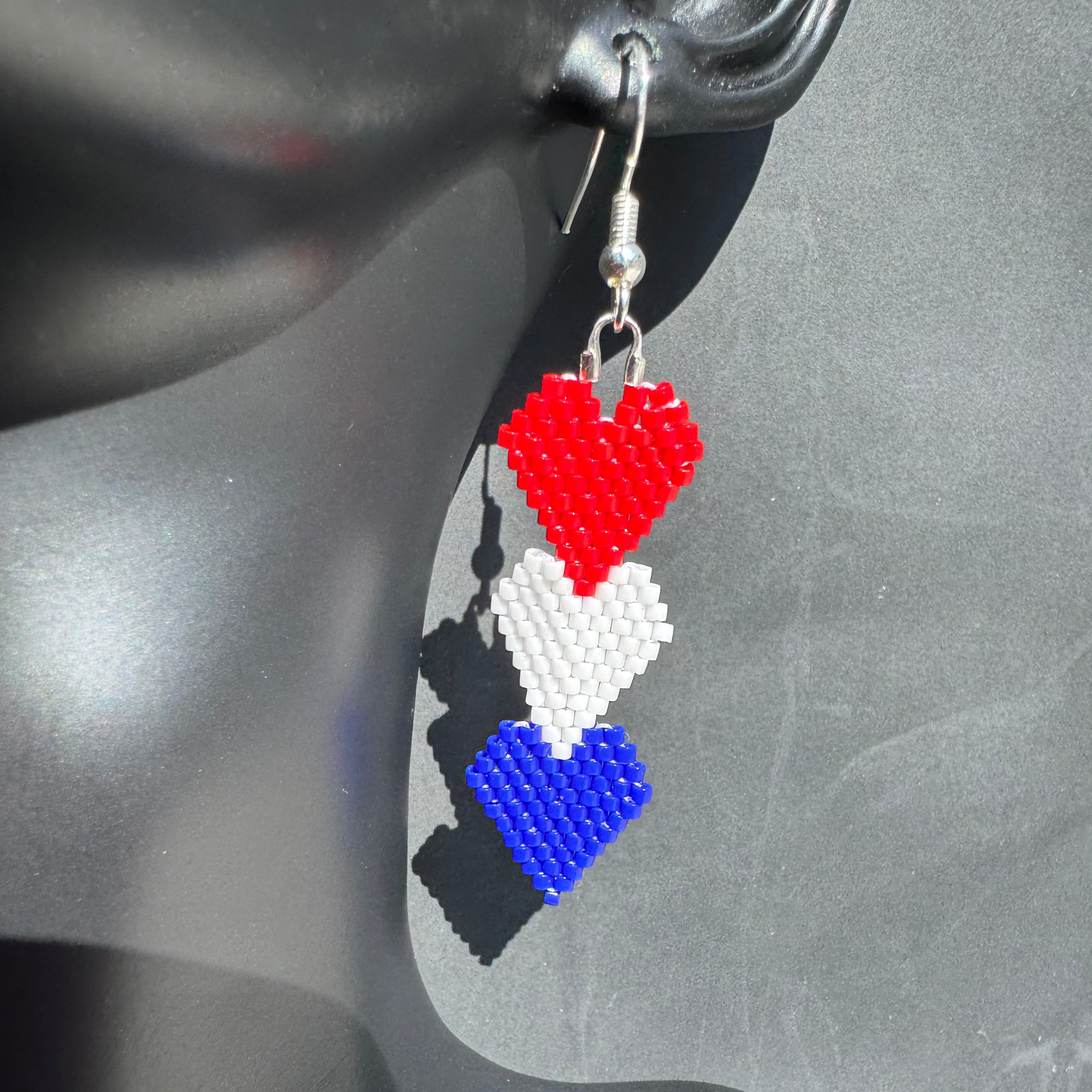 The Loved Earrings in "Stars and Stripes"